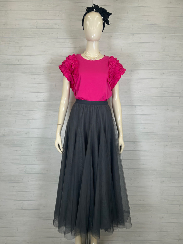 frills sleeve pullover