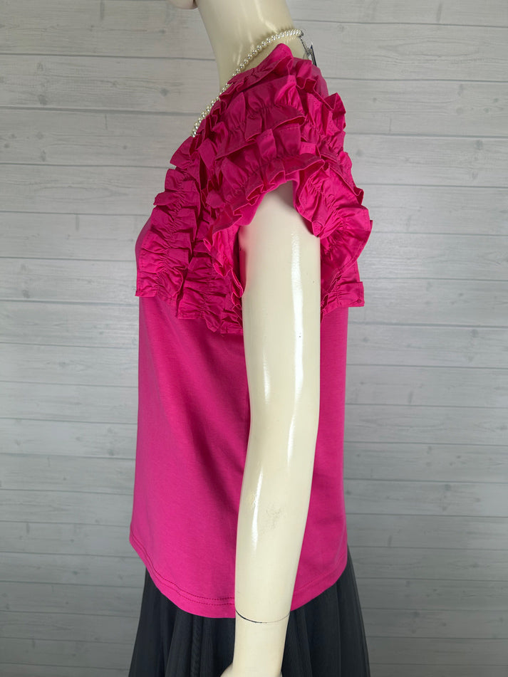 frills sleeve pullover