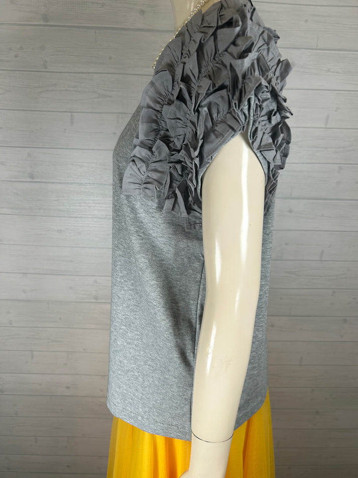 frills sleeve pullover