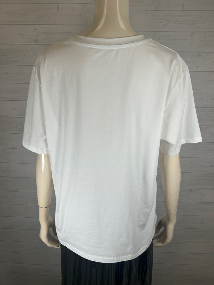 popcorn print T-shirt