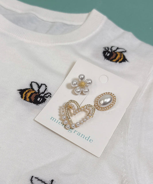 brooch 3 piece set (flower)