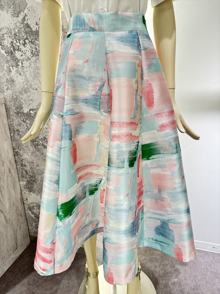 watercolor painting skirt