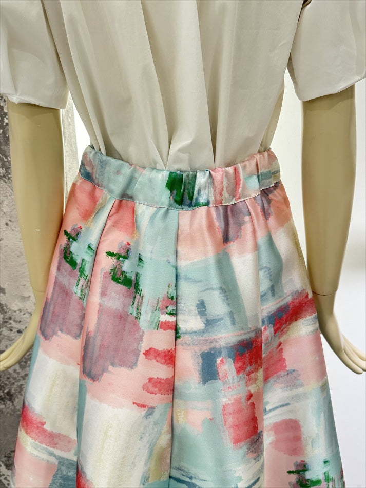 watercolor painting skirt
