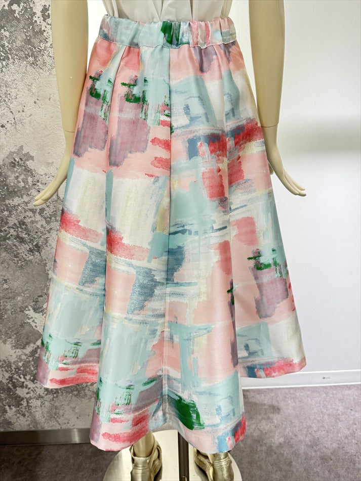 watercolor painting skirt