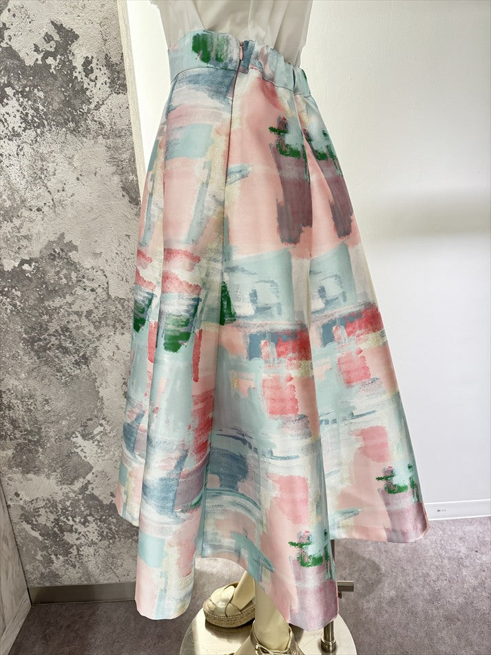 watercolor painting skirt