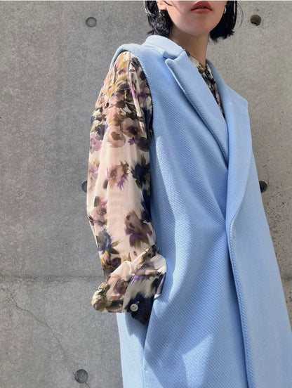 Bijou Button Sleeveless Coat