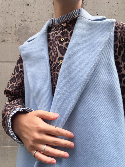 Bijou Button Sleeveless Coat