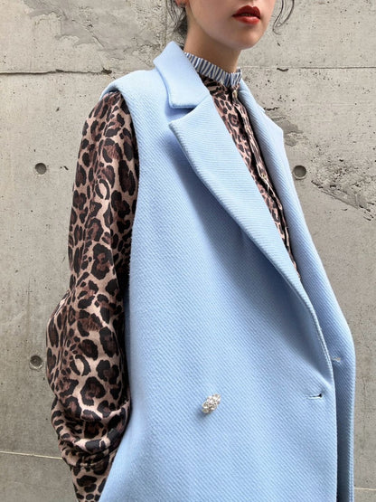 Bijou Button Sleeveless Coat