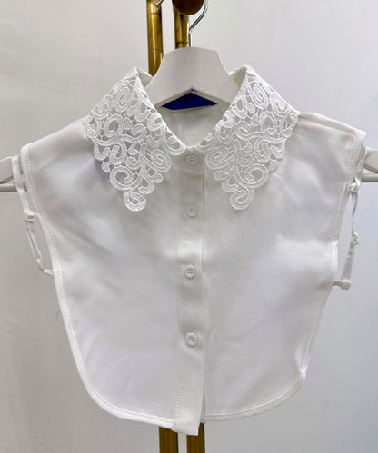openwork lace false collar