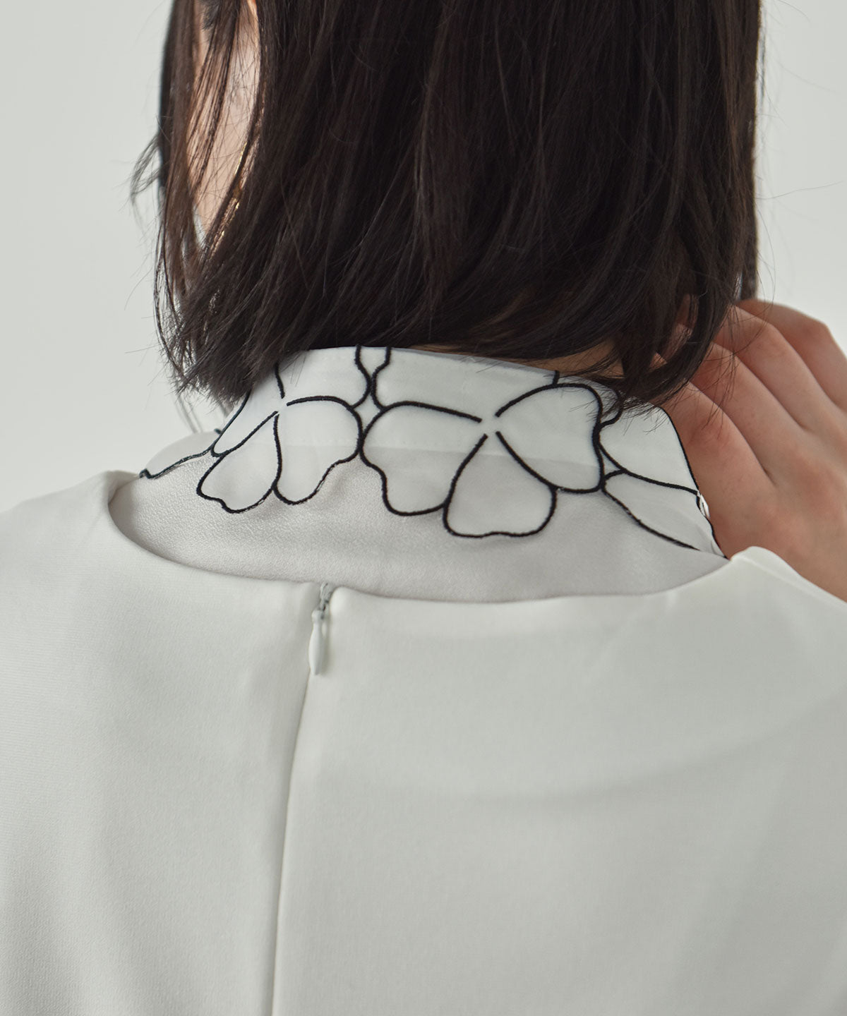 flower organza  false collar