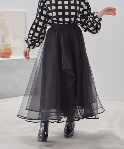 organdy　flare　skirt