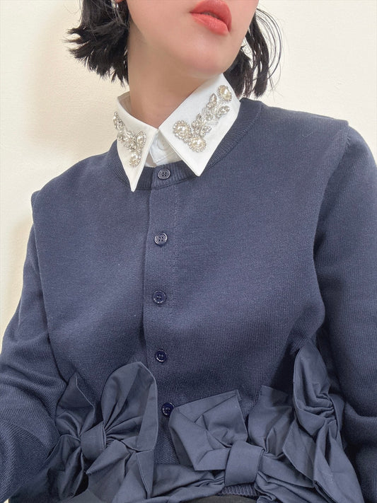 pearl bijou false collar