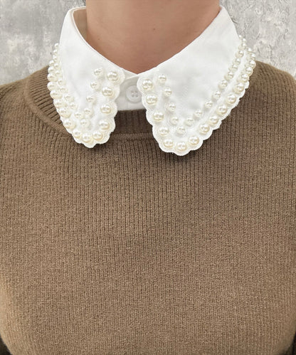 pearl false collar