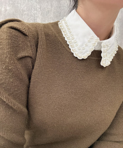 pearl false collar
