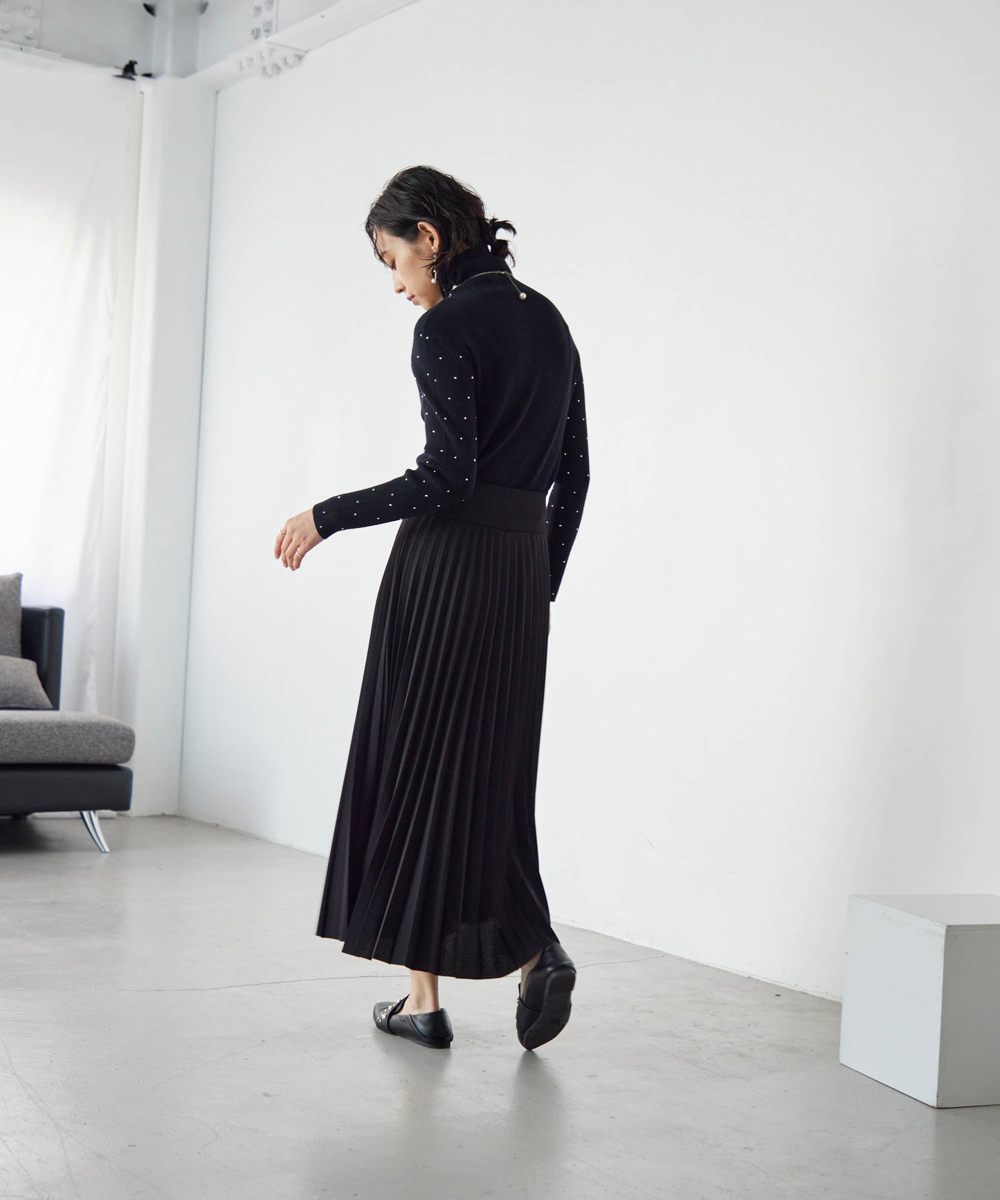 pleated skirt