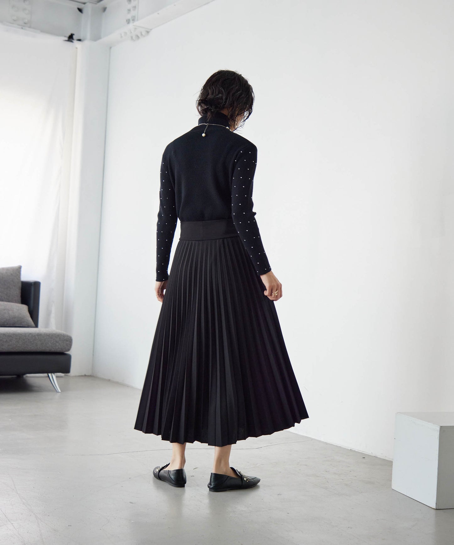 pleated skirt