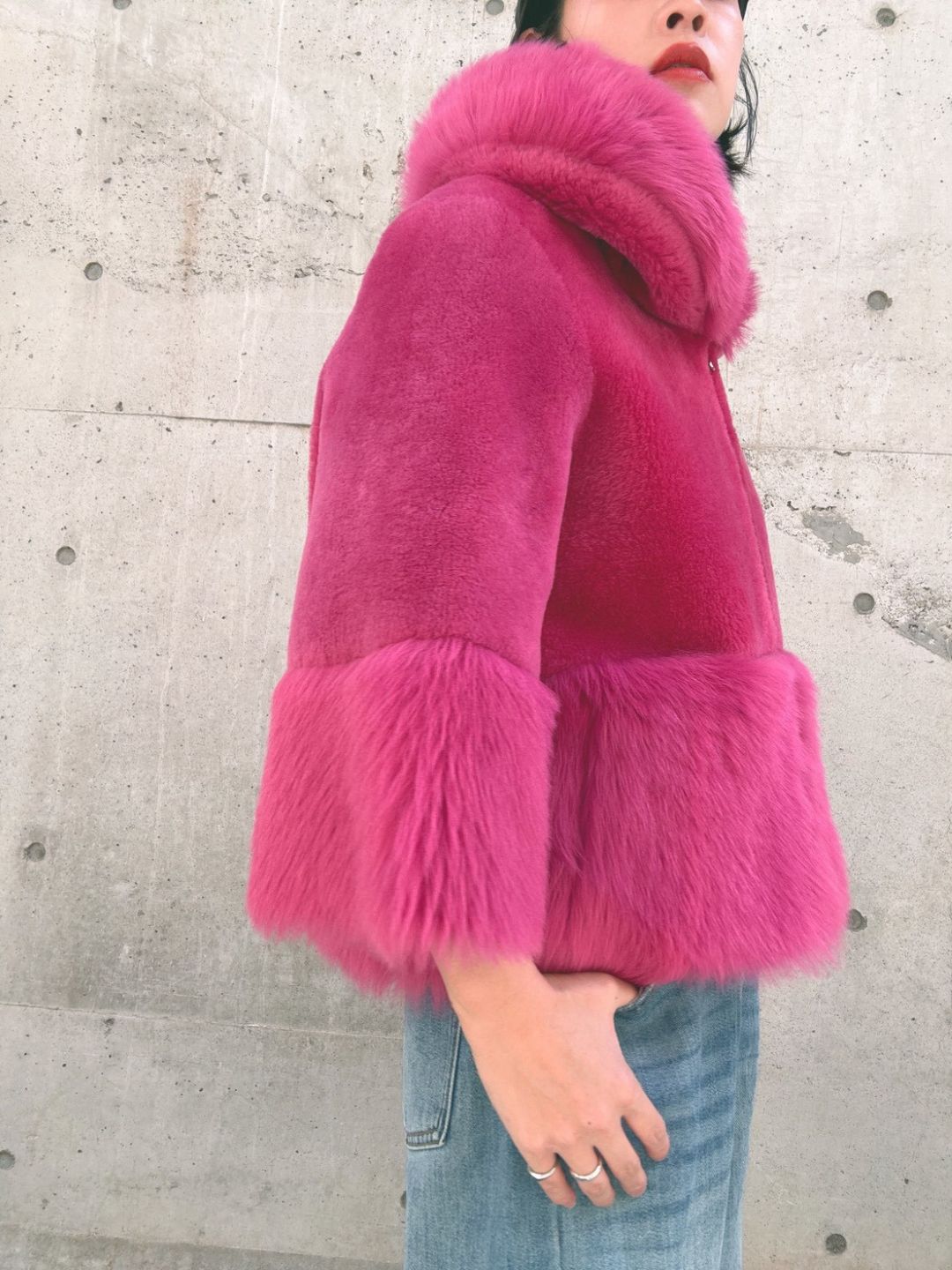 Sheep skin Fur Hoodie