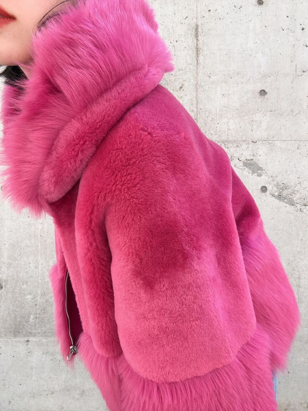 Sheep skin Fur Hoodie