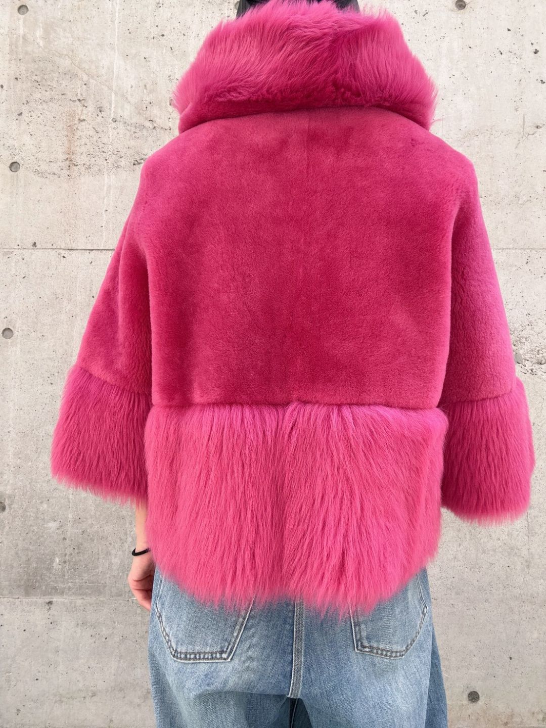 Sheep skin Fur Hoodie