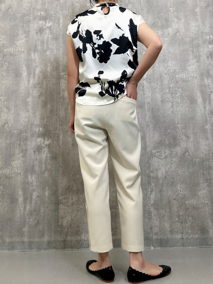 hem bijou button pants