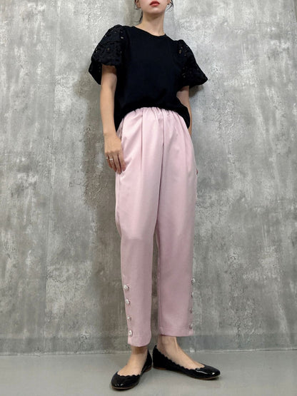 hem bijou button pants