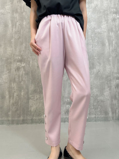 hem bijou button pants