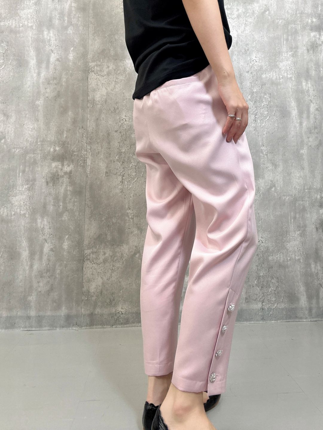 hem bijou button pants