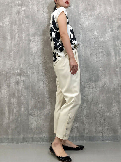 hem bijou button pants