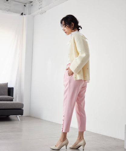 hem bijou button pants