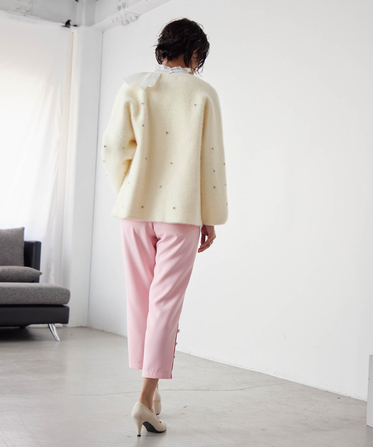 hem bijou button pants