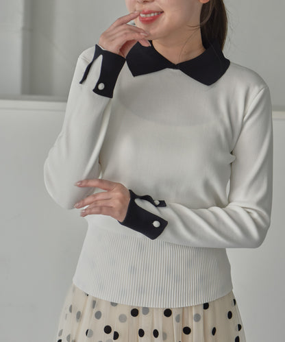 cuffs　long sleeve　knit