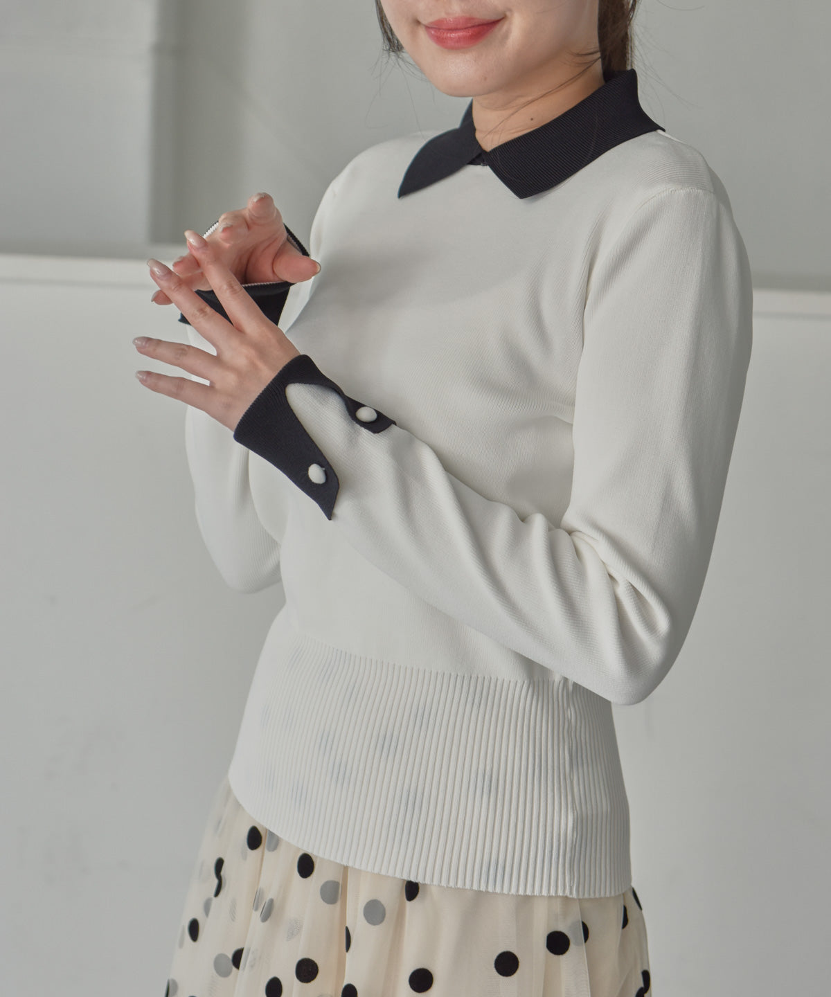 cuffs　long sleeve　knit