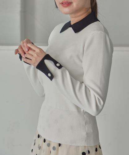 cuffs　long sleeve　knit