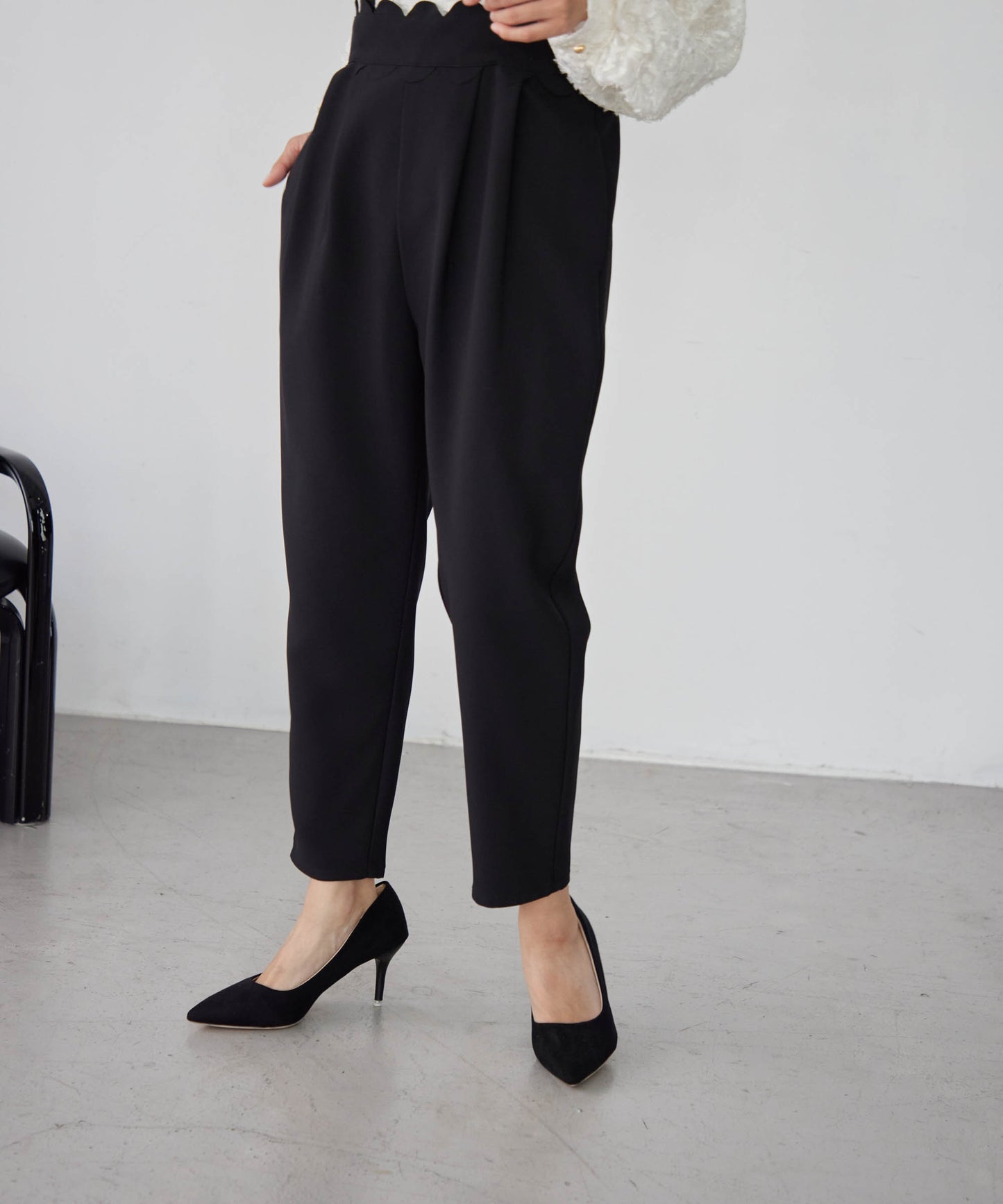 2WAY scalloped pants