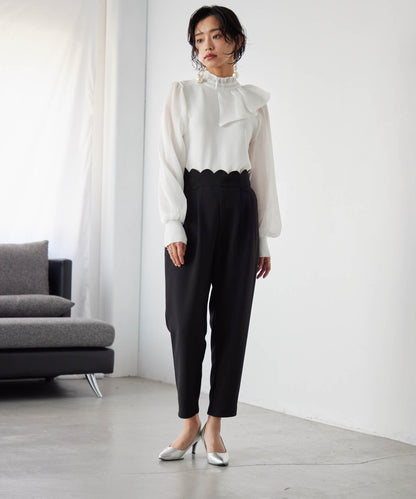 2WAY scalloped pants