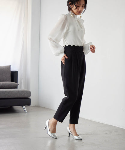 2WAY scalloped pants