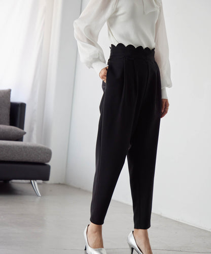 2WAY scalloped pants