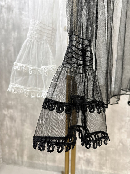 organdy seethrough blouse