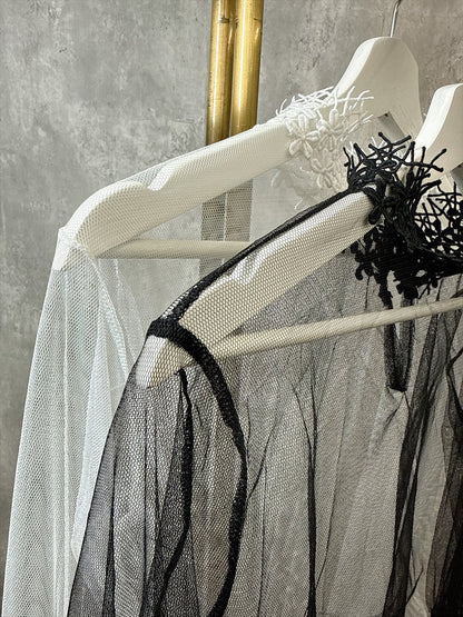 organdy seethrough blouse