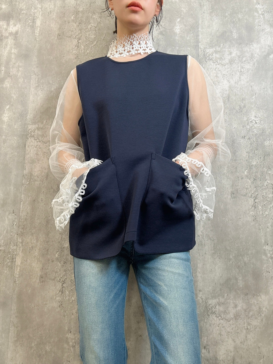 big pocket gilet