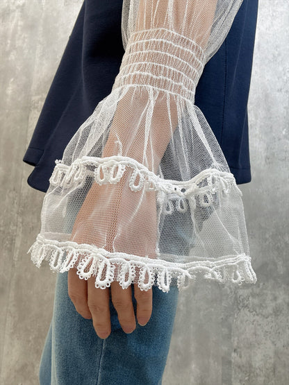 organdy seethrough blouse