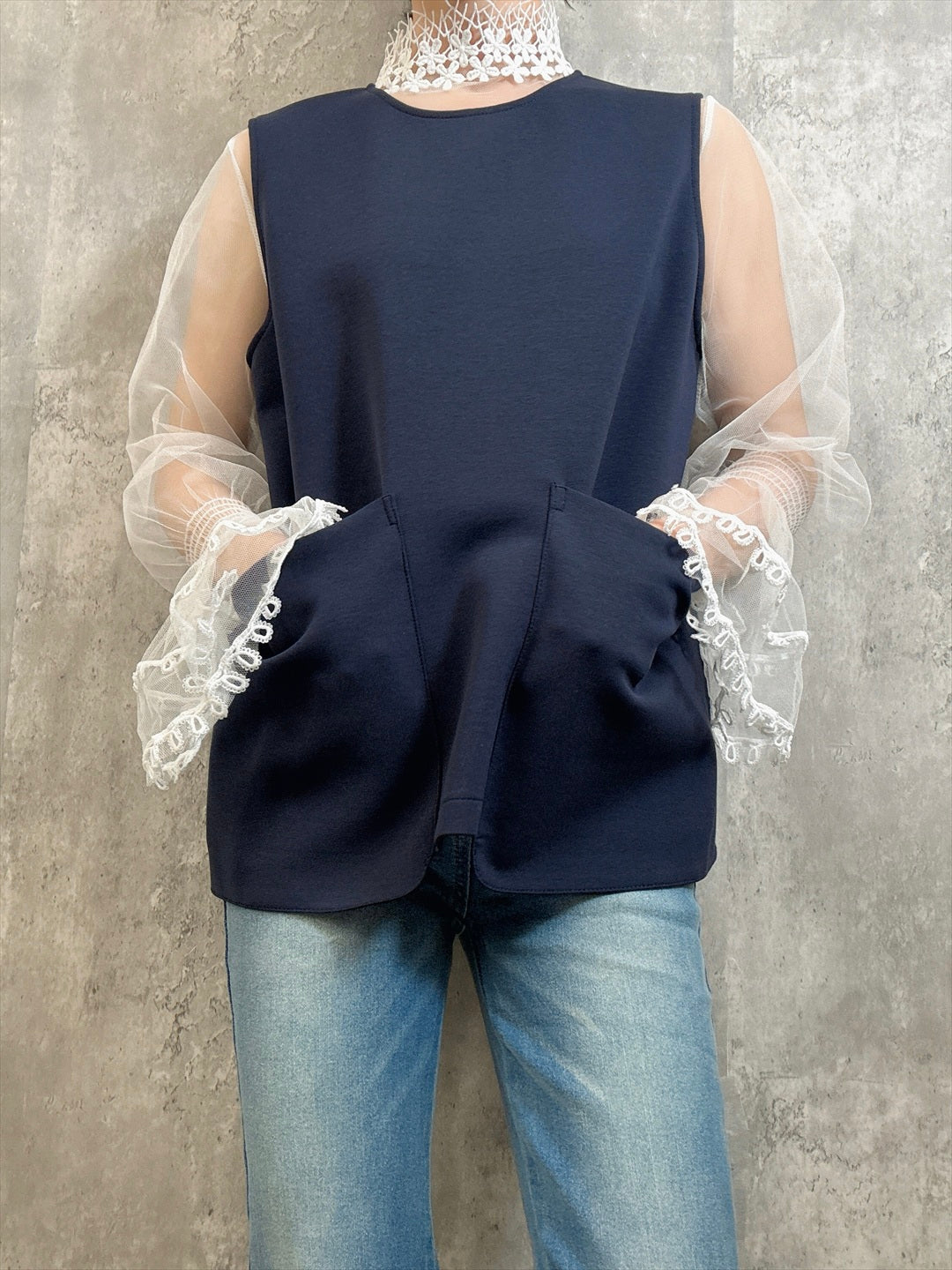 big pocket gilet