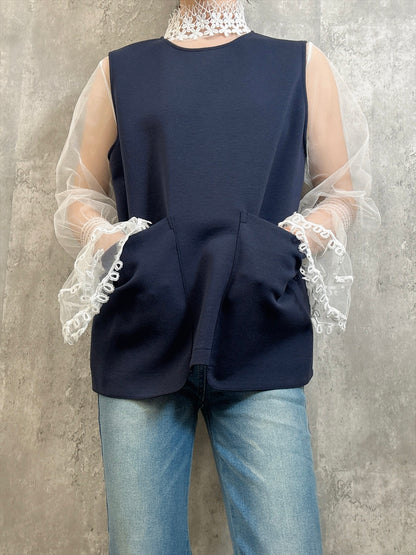 big pocket gilet