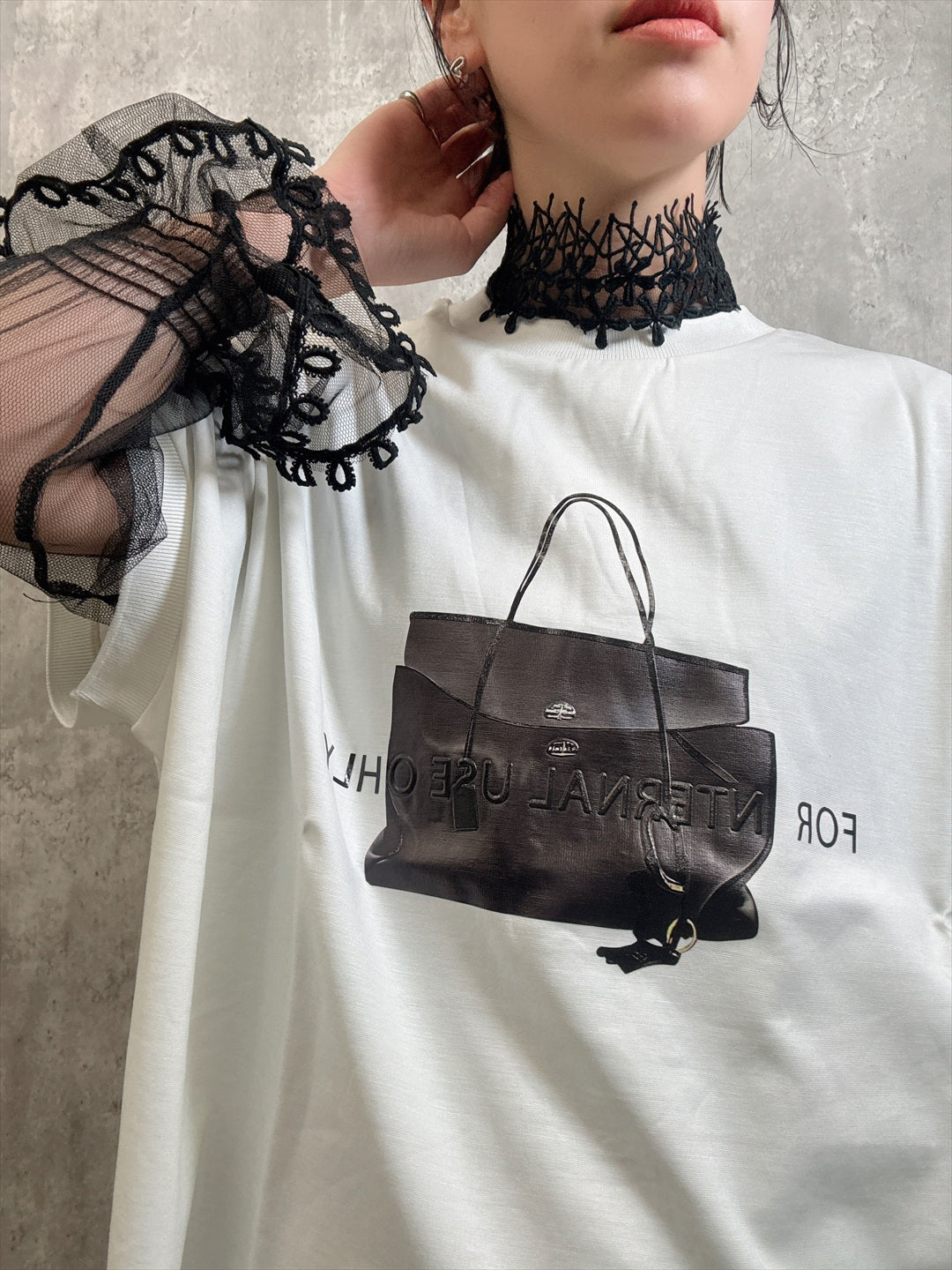 organdy seethrough blouse