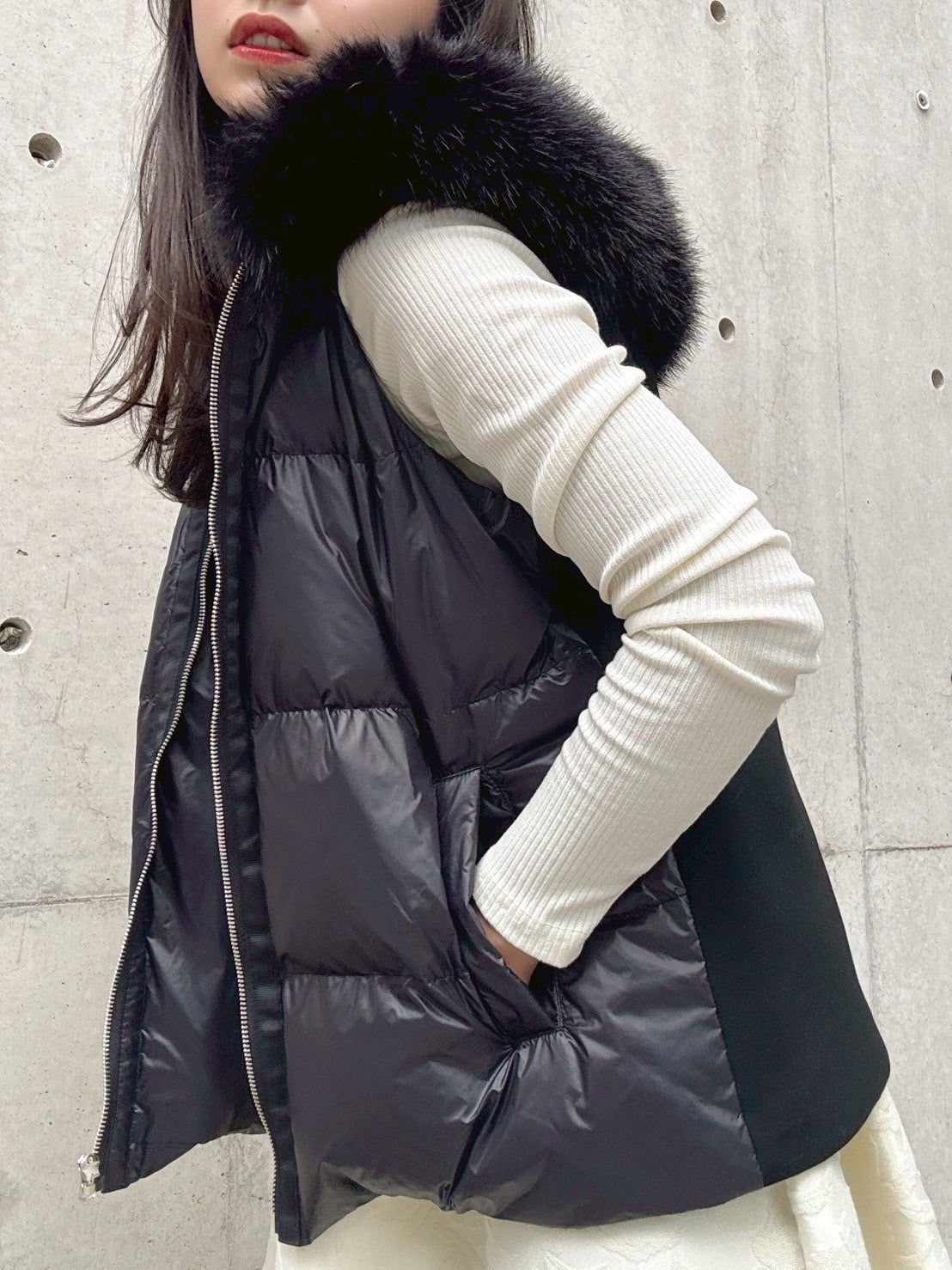short-length-down-vest