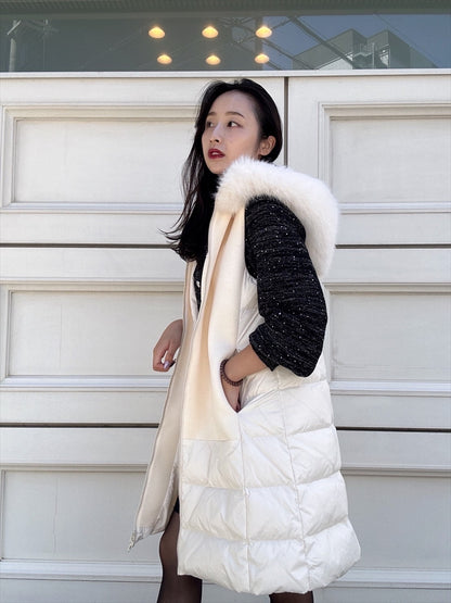 long down vest