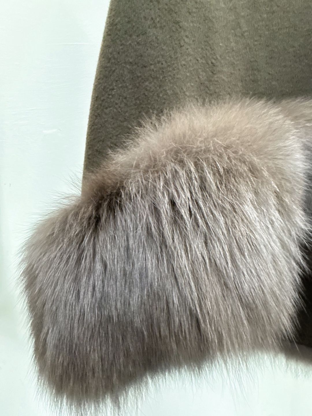 fur wool vest　