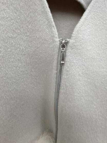 fur wool vest　