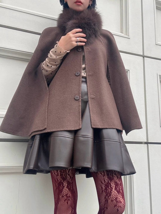 2way wool poncho