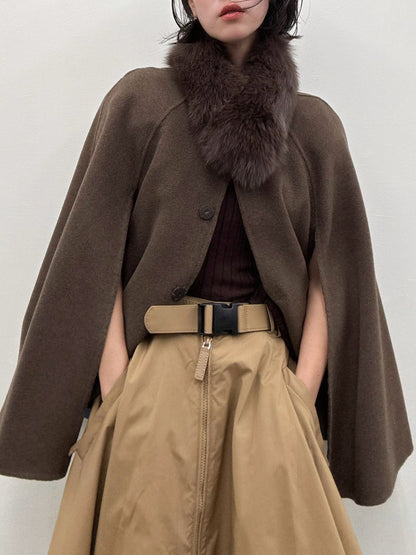 2way wool poncho